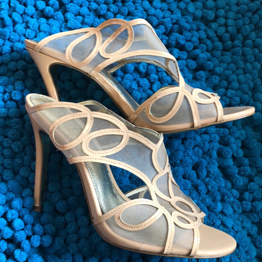 Nude color sexy heels